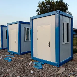 Small Portable Ticket Booth Steel Structure Outdoor Mobile Security Booth Guard Sentry Box