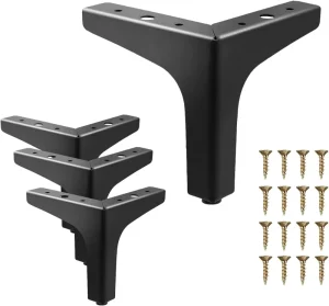 Sofa Leg Black Gold Silver New Design Modern European Style Steel Metal Furniture Leg Triangle Metal Cabinet Sofa Leg