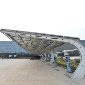 Solar Carport Mounting System PV Solar Panel Carport Bracket Galvanized Steel Structure For Garage Canopy Custom Size