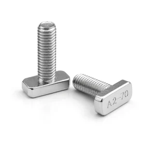 Solar Mounting Inter End Clamp Fixing Stainless Steel and Aluminium Plain Class 8 T Bolt Nut Washer Set