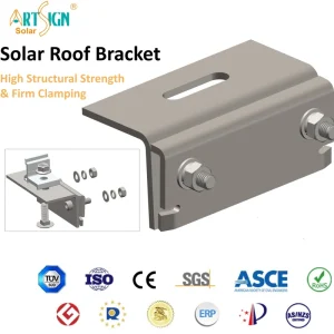 Solar Mounting System Factory Direct Heavy Duty Metal Roof Clamp Bracket for Solar Panel Mounting System