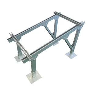 Solar Mounting System Galvanized Steel Rails U shaped Profile PV Installation Rack Bracket for Ground