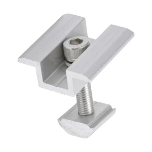 Solar Panel Aluminum Mid End Clamp Stainless Steel 304 Aluminum6005-T5 Corrosion Resistant Solar System Mounting