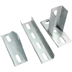 Solar Panel Bracket C-shaped Steel Channel Base Mounting Fittings Photovoltaic Accessory