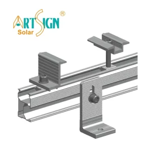 Solar Panel Clamps Aluminum Solar Panel Mounting Bracket Rooftop PV Accessories ISO TUV OEM Solar Mounting System