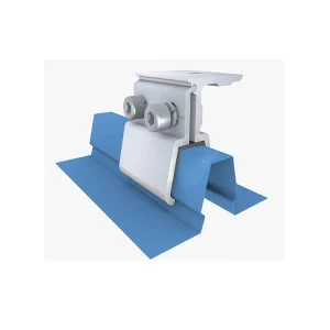 Solar Panel Mounting Racking System Photovoltaic Corrugated Metal Roof Bracket Aluminum Metal Roof Clamp Klip Lok Solar Clamp