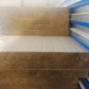 Solar Ready Rockwool Sandwich Roof Panel High Strength Reinforced Structure for PV Installation Building