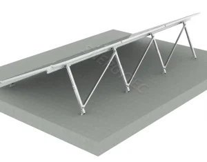 Solar Roof Mount Bracket System Galvanized Steel Concrete Block Base CE Certified 25YRS Service Life High Wind Load Easy Install