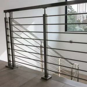 Solid Stainless Steel Rod Railing for Staircase and Balcony High Stability and Stiffness