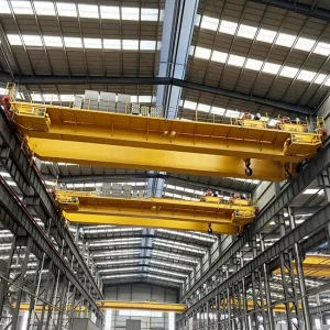 Solid Structural Metal Factory 20t Double Girder Overhead Crane
