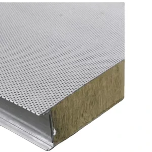 Sound Absorbing Panel Noise Reduction Sandwich Purification Board Insulated Roof Wall Rock Wool Panel