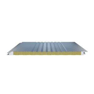 Soundproof Eco-Friendly Rock Wool Sandwich Panel Fire Resistant Energy Saving for Factory Warehouse Roof Exterior Wall