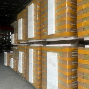 Source Factory Eco Friendly Modern Rock Wool Sandwich Panel Fire Resistant Heat Sound Insulation Water Resistant Warehouse Hotel