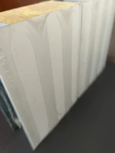 Source Factory Eco Friendly Modern Rock Wool Sandwich Panel Heat Sound Insulation Water Resistant for Cold Room Hotel Use