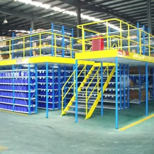 Space Saving Steel Structure Mezzanine Floor Racking for Warehouse