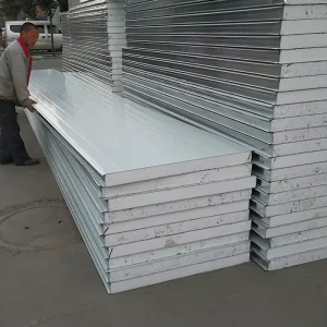 Specification Rock Wool Glass Wool Wall Roof Sandwich Panel From Wood Composite Factory in China