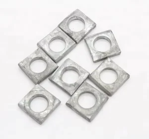 Split Zinc Plated Stainless Steel Square Washer for Construction Heavy Industry