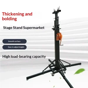 Square Display Iron Truss Hand Crank Stand 1.8 4 m Height Adjustable Portable for Stage Performances
