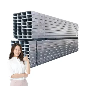 Square Galvanized Steel Pipe Tube, 6 m, EN Standard, ISO 9001 Certified, Welding and Cutting