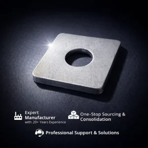Square Washer CNS 155 Stainless Steel Plain 27mm Metric Plate Washer for Structural Flat Plate Gasket and Bolts
