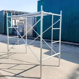 Stable Heavy Scaffold Trestles Portable Folding Scaffolding With Casters