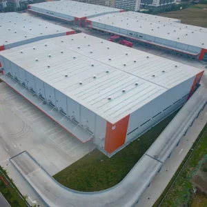 Stable Reinforced Steel Framework Painted Anti rust Logistics Warehouse Workshop Steel Structure Non deformable Construction