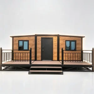 Stable Steel Base 20ft Prefab Container House Detachable Moisture Proof Multi-purpose 2 Bedroom Container Building