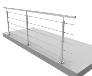 Stainless Outdoor Balcony Railing Stainless Tube Rod Railing Balustrade