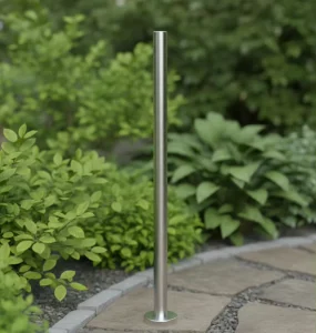 Stainless Railing Round Post Top Mounted Size 42.4 X1130.3mm 304 Satin