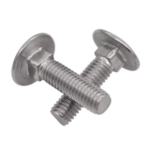 Stainless Steel 304 316 Iron Carriage Bolt Mushroom Head Zinc Plated Galvanized Plain Finish Nut Washer Screw