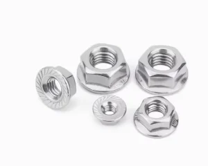Stainless Steel 304 316 Material Flange Spiral Anti slip Nut Galvanized Flange Nut Supports Customized Factory Direct Sales