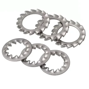 Stainless Steel 304 316 Serrated Plain Lock Washer with Internal Teeth DIN6798