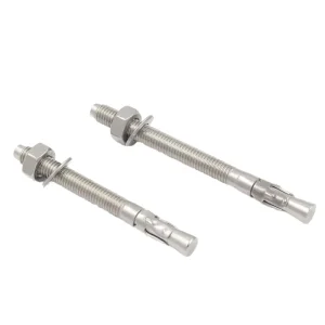 Stainless Steel 304 316 Wedge Anchor Zinc Plated Carbon Steel Expansion Bolt for Concrete ASTM DIN Standard