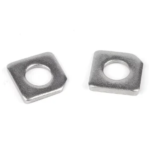 Stainless Steel 304 DIN Standard Industrial Square Washer with M4 Inside Diameter and Natural Finish