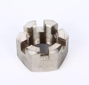 Stainless Steel 304 Hex Slotted Nut DIN 935 Castle Nut M6 M8 M10 M12 Stainless Hex Slotted Nut Custom Precision Fastener