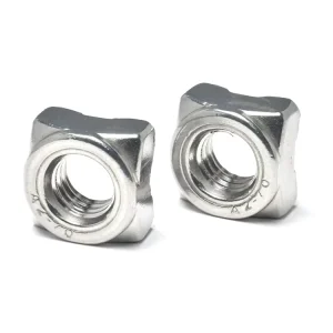Stainless Steel 304 High Grade Welding Secure Attachment Various Dimensions Square Spot Weld Nut for Heavy Equipment