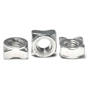 Stainless Steel 304 Metric Thread Easy Welding Multiple Sizes Square Weld Nut for Automotive Industry