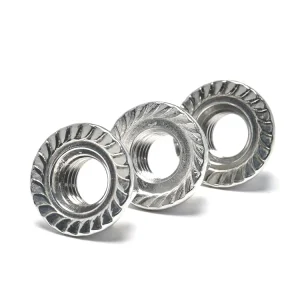 Stainless Steel 304 Metric Thread M3-M16 Serrated Flange Nut for Home DIY and Small Machinery