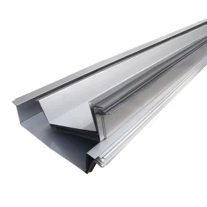 Stainless Steel 304 U-Shaped Groove Anti-Static Rain Gutter Customizable Length Villa Building Material