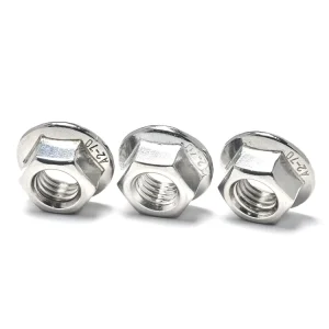 Stainless Steel A2-70 DIN6923 Anti-Rust M4 M5 M6 Serrated Flange Nut for Automation Equipment Assembly