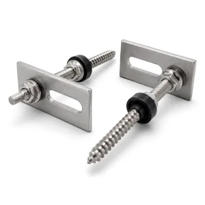 Stainless Steel Aluminium Carbon Steel Solar Structure Stud Bolt Heavy Hex Nut and Plain Washer Assembly Class 8 UNF Thread