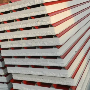 Stainless Steel Aluminum Board EPS PU PIR Rock Wool XPS Sandwich Panels for Roof Wall Construction Building Materials Color