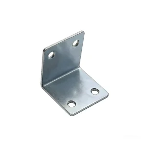 Stainless Steel Aluminum Iron Thickened Corner Braces Right angle Fixing Pieces (L shaped 90 degree Holes) Silver