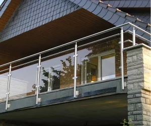Stainless Steel Balcony Railing Modern Designs Balcony Handrail Balustarde Outdoor Deck Railing for Stairs Glass Railing