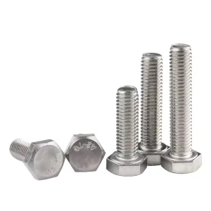 Stainless Steel Bolt Stainless Bolts and Nuts DIN933 SS304 A2 70 M6 M8 M10 M12 M16 Stainless Steel Hex Bolt and Nut