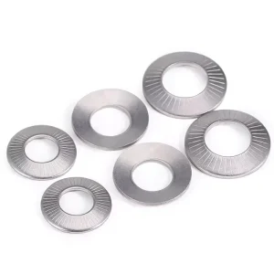 Stainless Steel Bonded Zinc Plain Butterfly Knurled Lock Washer 28mm Industrial Automotive Parts Self Locking Gasket Disc Spring