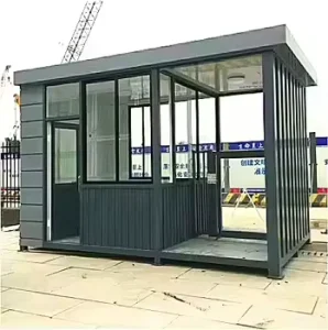 Stainless Steel Booths Residential Community Security Guard Charging Booths Rainproof and Sunproof Security Duty Booths