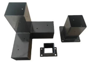 Stainless Steel Canopy Bracket Three way Right Angle Bracket