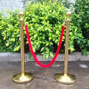 Stainless Steel Concierge Pole Lanyard Welcome Column One Meter Fence Cordon Activity Queue Railing Isolation Column