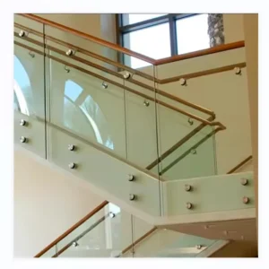 Stainless Steel Corner Glass Standoff Bracket for Stair and Balcony Railing